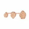 Kendra Scott Naomi Rose Gold Double Ring In Rose Gold Drusy
