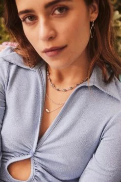 Kendra Scott Elongated Abbie Open Frame Earrings In Silver -Demi-Fine Jewelry Shop KS SPR22 DAY1 0150