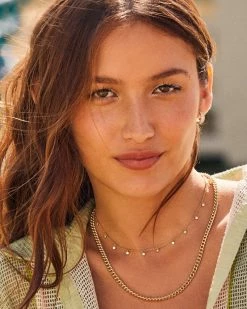 Kendra Scott Mikki Pave Huggie Earrings In Gold -Demi-Fine Jewelry Shop Kendra Scott Ace Chain Necklace Gold 00