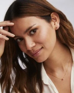 Kendra Scott Davie 18k Gold Vermeil Pendant Necklace In Ruby -Demi-Fine Jewelry Shop Kendra Scott Birthstone July Davie Pendant Necklace 18k Gold Vermeil Ruby 01