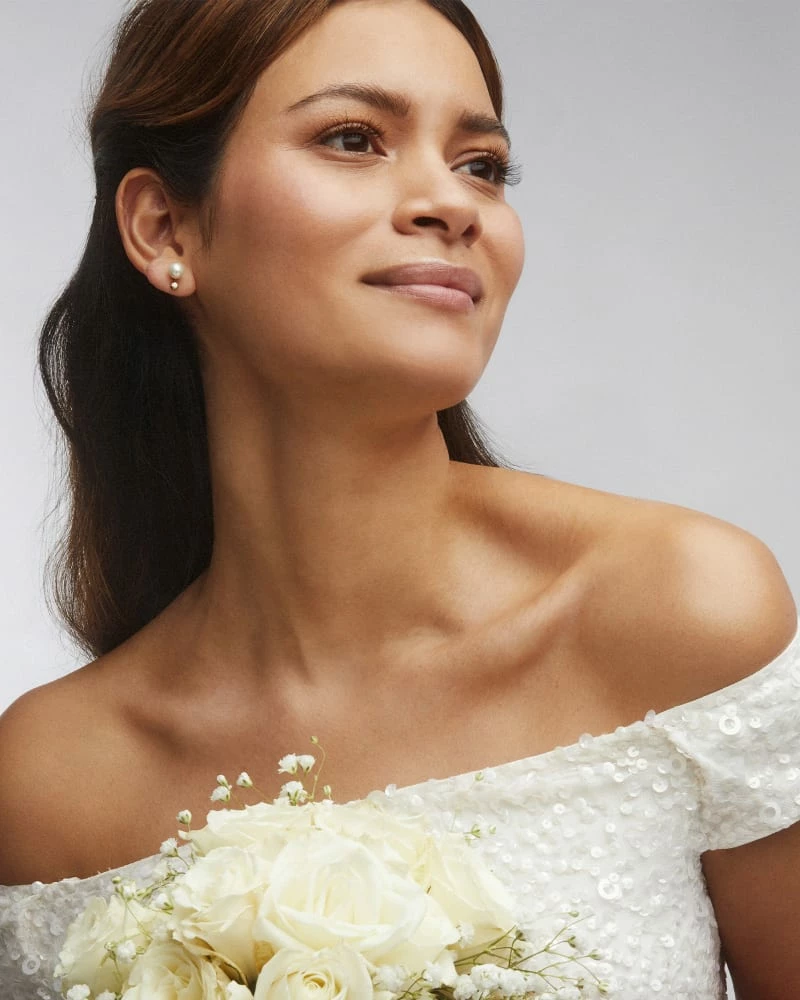 Kendra Scott Cathleen 14k Yellow Gold Stud Earrings 2 Kendra Scott Cathleen 14k Yellow Gold Stud Earrings - Image 2