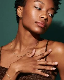 Kendra Scott Courtney Paperclip Necklace In Gold -Demi-Fine Jewelry Shop Kendra Scott Courtney Papeerclip Necklace Gold 00