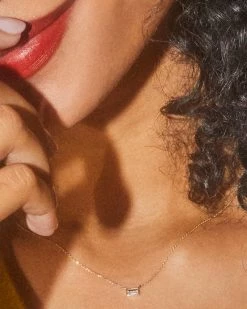 Kendra Scott Isabella 14k Yellow Gold Pendant Necklace In White Diamond, .18ct -Demi-Fine Jewelry Shop Kendra Scott Isabella Pendant Necklace .18 carat Yellow Gold 00