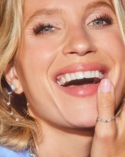 Kendra Scott Jaclyn 14k White Gold Band Ring In White Diamond -Demi-Fine Jewelry Shop Kendra Scott Jocelyn Band Ring White Gold 00