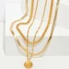Kendra Scott Dira Coin Necklace Layering Set In Gold
