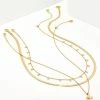 Kendra Scott Cross Necklace Layering Set In Gold