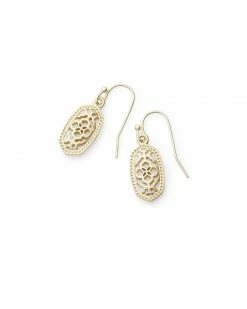 Kendra Scott Lee Drop Earrings In Gold Filigree