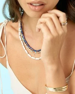 Kendra Scott Quinn Triple Band Ring In Mixed Metal -Demi-Fine Jewelry Shop Kendra Scott Quinn Triple Band Ring Mixed Metal 07