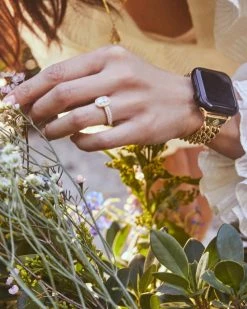 Kendra Scott Whitley Double Chain Watch Band In Gold Tone Stainless Steel -Demi-Fine Jewelry Shop Kendra Scott Whitley Double Chain Watch Band Gold 00