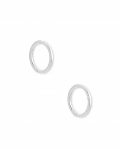 Keeley 10mm Huggie Earrings In Sterling Silver