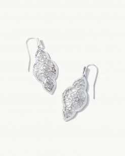 Kendra Scott Abbie Drop Earrings In Silver