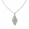 Kendra Scott Abbie Long Pendant Necklace In Silver