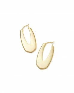 Kendra Scott Adeline Hoop Earrings In Gold