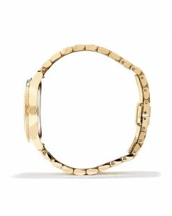 Kendra Scott Alex Gold Tone Stainless Steel 35mm Watch In Ivory Mother-of-Pearl -Demi-Fine Jewelry Shop kendra scott alex 35mm watch gold ivory mop 02