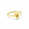 Kendra Scott Angie Heart Bright Cut Band Ring In 18k Yellow Gold Vermeil