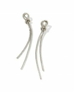 Kendra Scott Annie Linear Earrings In Silver