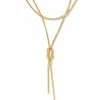 Kendra Scott Annie Y Necklace In Gold