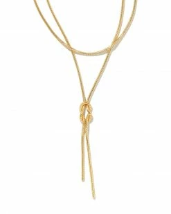 Kendra Scott Annie Y Necklace In Gold