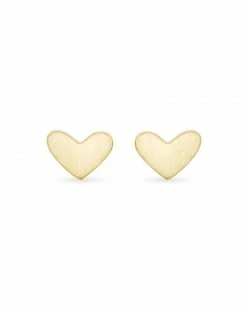 Kendra Scott Ari Heart Stud Earrings In 18k Gold Vermeil