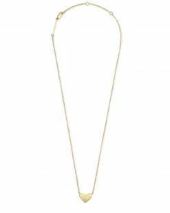 Kendra Scott Ari Heart Pendant Necklace In 18k Gold Vermeil -Demi-Fine Jewelry Shop kendra scott ari heart necklace necklace gold vermeil 01 lg