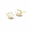 Kendra Scott Ashton Gold Pearl Stud Earrings