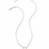 Kendra Scott Aubree Pendant Necklace In Sterling Silver
