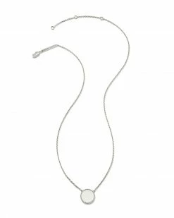 Kendra Scott Aubree Pendant Necklace In Sterling Silver