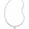 Kendra Scott Brielle Convertible Medallion Chain Necklace In Silver