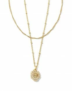Kendra Scott Brielle Multi Strand Necklace In Gold