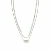 Kendra Scott Brooke Multi Strand Necklace In Silver