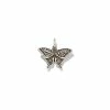 Kendra Scott Butterfly Charm In Oxidized Sterling Silver