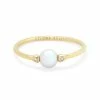 Kendra Scott Cathleen 14k Yellow Gold Band Ring In Pearl