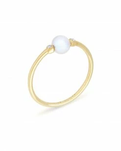 Kendra Scott Cathleen 14k Yellow Gold Band Ring In Pearl -Demi-Fine Jewelry Shop kendra scott cathleen band ring 14k gold pearl 01 lg