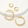 Kendra Scott Colette Hoop Earring Set Of 2 In Gold