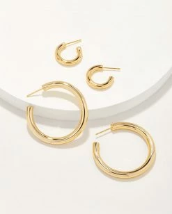 Kendra Scott Colette Hoop Earring Set Of 2 In Gold