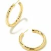 Kendra Scott Colette Large Hoop Earrings In Gold