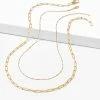 Kendra Scott Single Satellite And Paperclip Necklace Layering Set In 18k Gold Vermeil