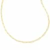 Kendra Scott Courtney Paperclip Necklace In Gold