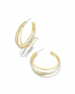 Kendra Scott Dana Hoop Earrings In Mixed Metal