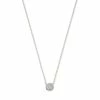 Kendra Scott Davie Sterling Silver Pave Pendant Necklace In White Diamond
