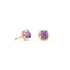 Kendra Scott Davie 18k Gold Vermeil Stud Earrings In Amethyst