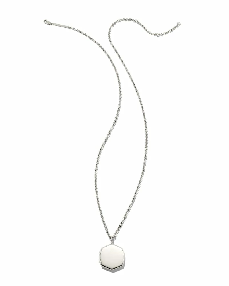 Kendra Scott Davis Locket Charm Necklace In Sterling Silver 4 Kendra Scott Davis Locket Charm Necklace In Sterling Silver - Image 4