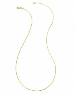 Kendra Scott Diamond Cut Snake Chain Necklace In 18k Gold Vermeil
