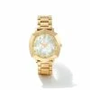 Kendra Scott Dira Gold Tone Stainless Steel 38mm Diamond Dial Watch In Ivory Mother-of-Pearl