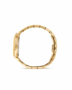 Kendra Scott Dira Gold Tone Stainless Steel 38mm Diamond Dial Watch In Ivory Mother-of-Pearl -Demi-Fine Jewelry Shop kendra scott dira 38mm diamond dial watch gold tone stainless steel ivory mother of pearl 02