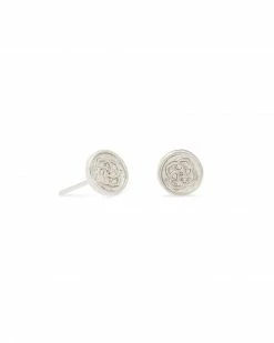 Kendra Scott Dira Coin Stud Earrings In Silver