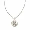 Kendra Scott Dira Stone Silver Short Pendant Necklace In Ivory Mix
