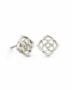 Kendra Scott Dira Stud Earrings In Sterling Silver