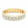 Kendra Scott Drew 14k Yellow Gold Band Ring In White Diamond