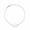 Kendra Scott Elaina Delicate Chain Bracelet In Sterling Silver